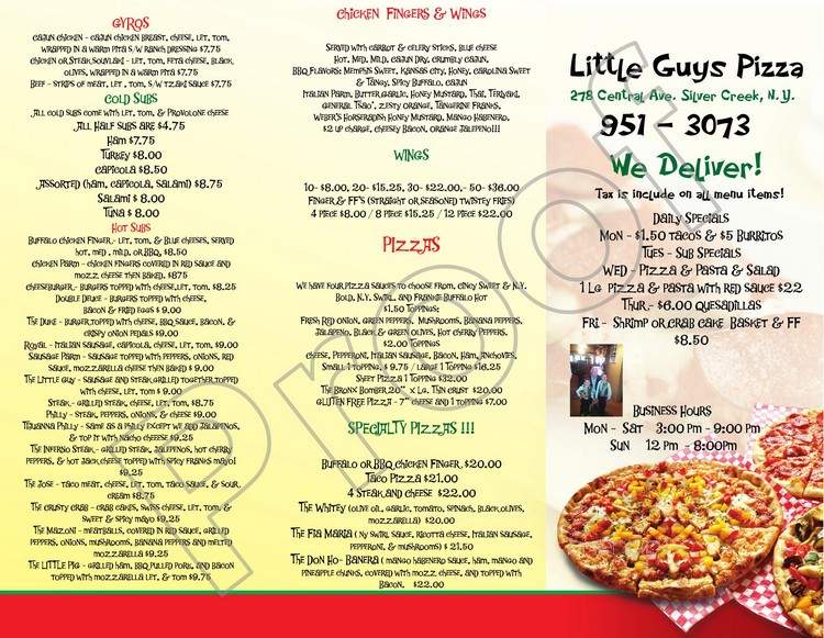 Little Guys Pizza - Silver Creek, NY