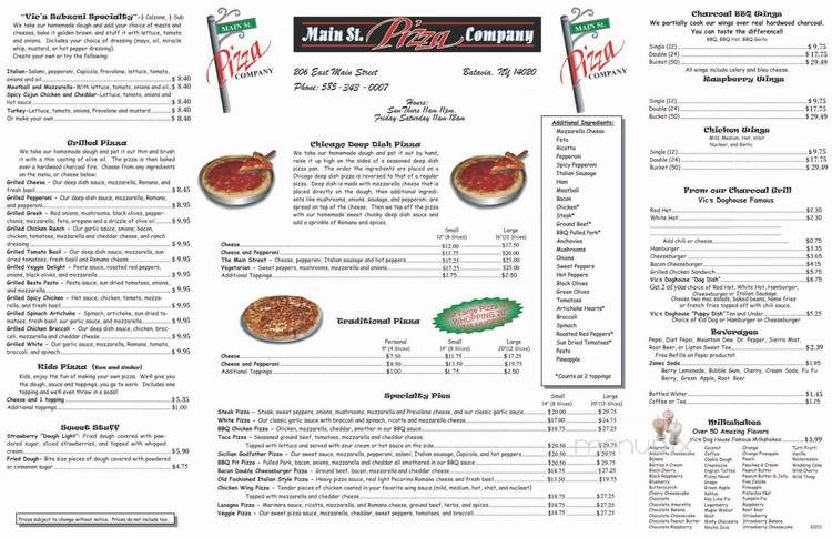 Main Street Pizza Co - Batavia, NY