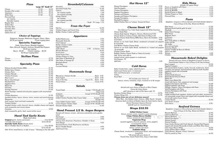 Il Paradiso Pizza & Restaurant - Ellenville, NY