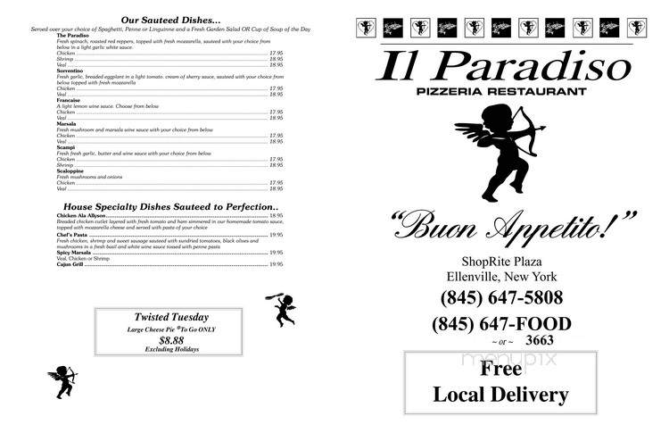 Il Paradiso Pizza & Restaurant - Ellenville, NY