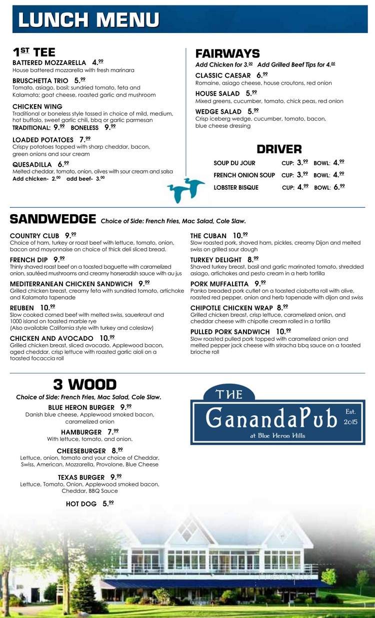 The Gananda Pub - Blue Hills - Macedon, NY