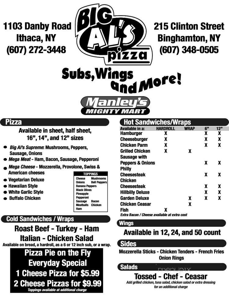 Big Al's Pizza - Watertown, NY