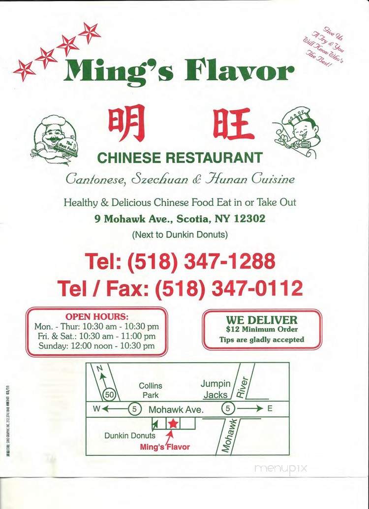 Ming's Flavor Chinese Restaurant - Scotia, NY