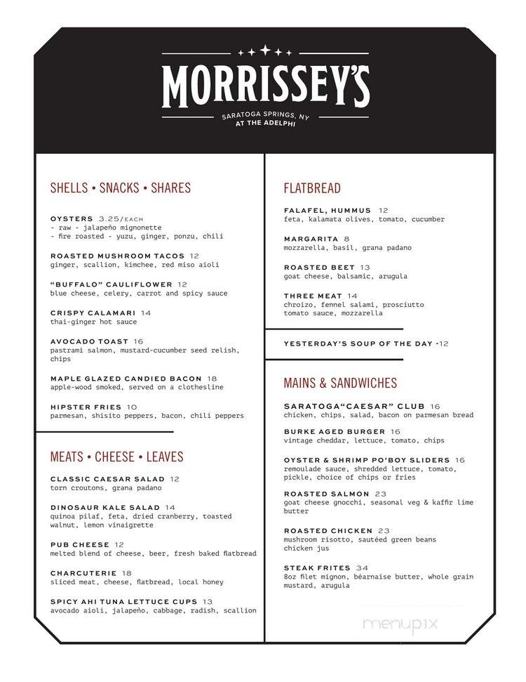 Morrissey's - Saratoga Springs, NY