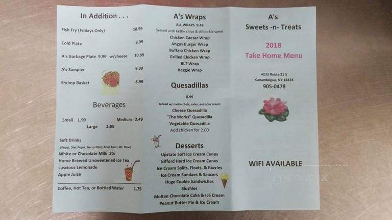 A's Sweets & Treats - Canandaigua, NY