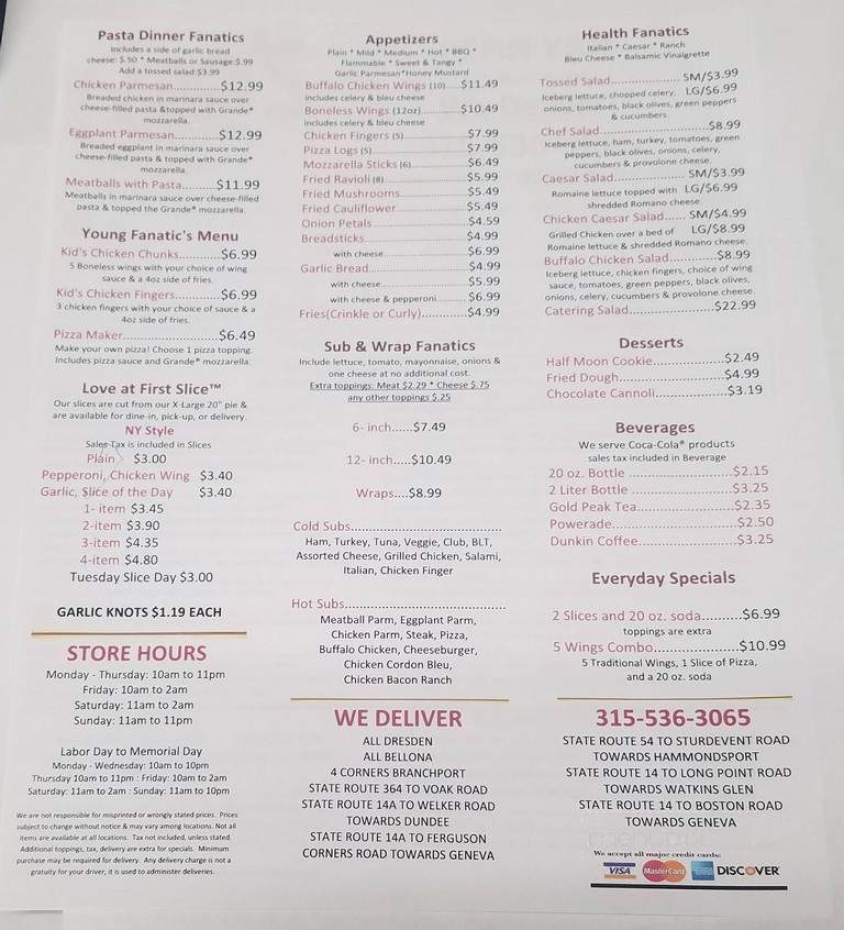 Cam's New York Pizzeria - Penn Yan, NY