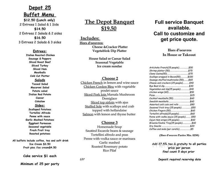 Depot Restaurant - Shortsville, NY