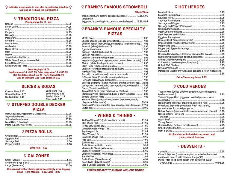 Frank's Pizza - Warwick, NY