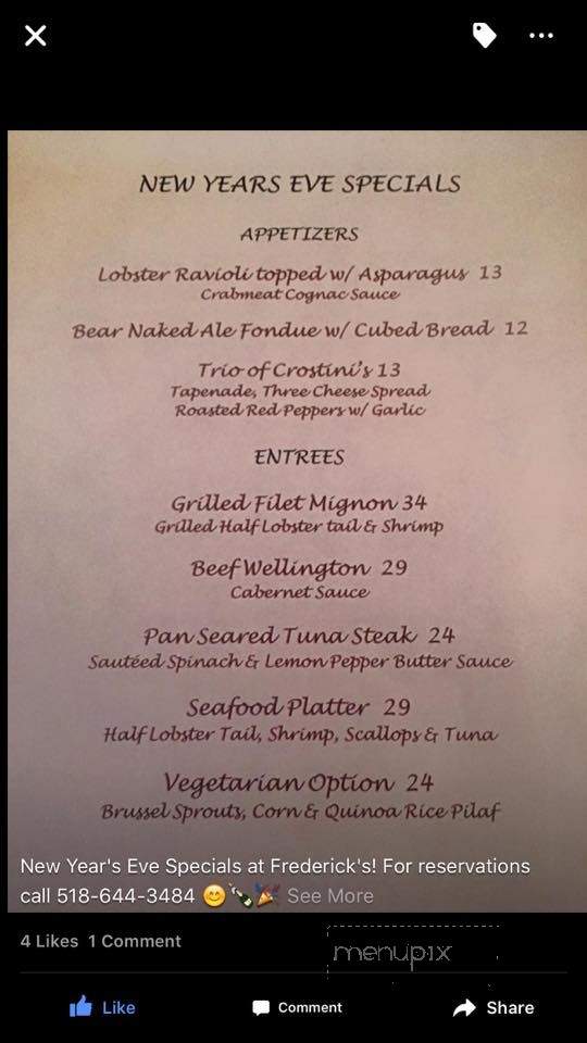 Frederick's Restaurant & Lounge - Bolton Landing, NY