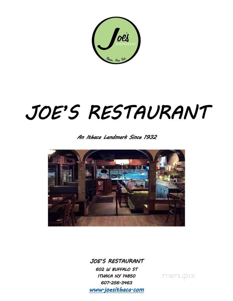 Joe's Restaurant - Ithaca, NY