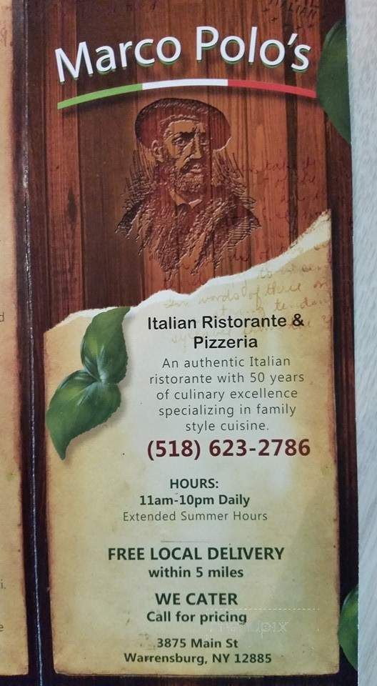 Marco Polo's Pizza & Pasta - Warrensburg, NY