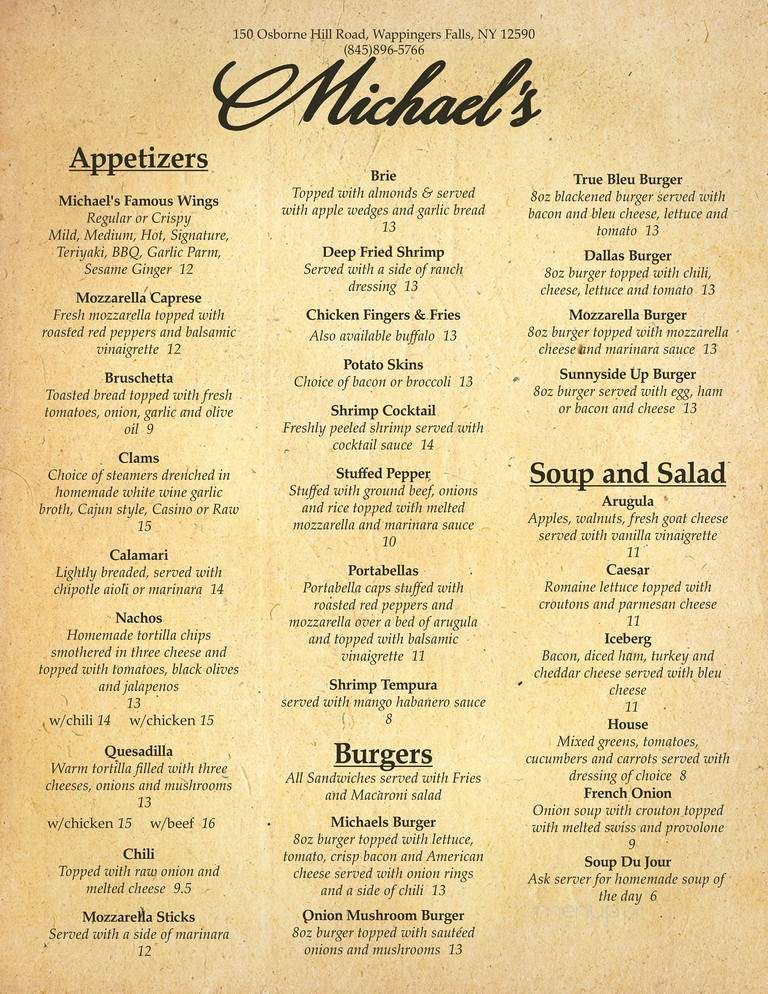 Michael's Restaurant & Sports - Wappingers falls, NY