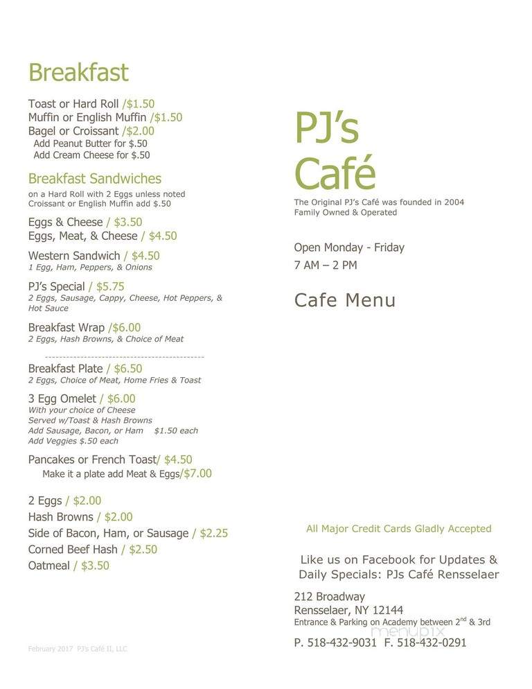 P J Cafe - Rensselaer, NY