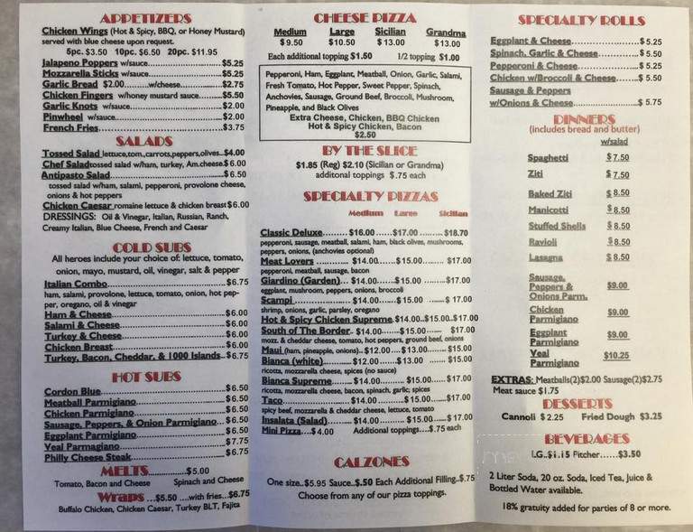 Ronzoni Pizzeria - Hyde Park, NY