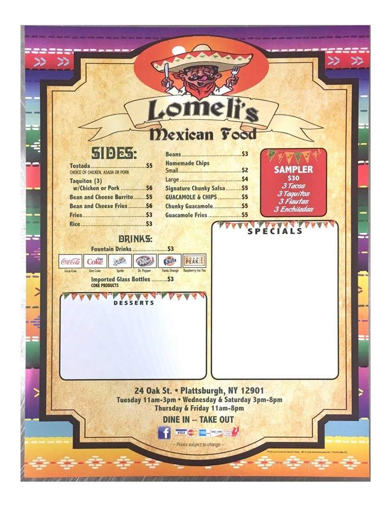 Lomelis Mexican Food - Plattsburgh, NY