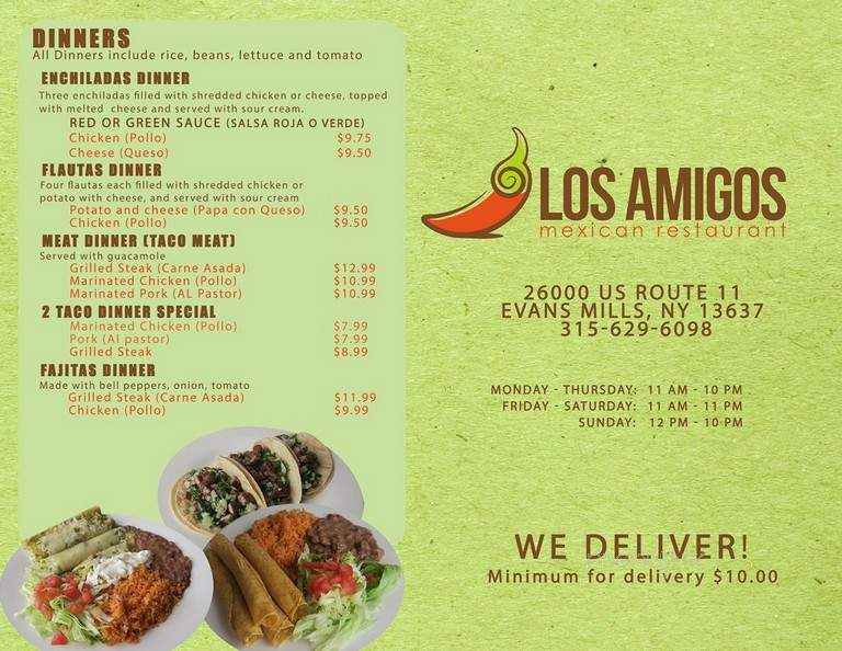 Los Amigos Restaurant - Evans Mills, NY