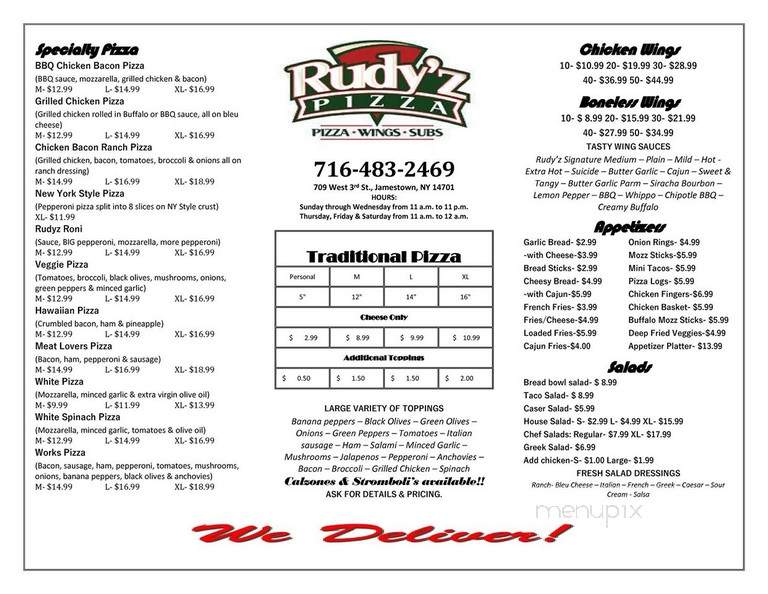 Rudy'z Pizza - Jamestown, NY