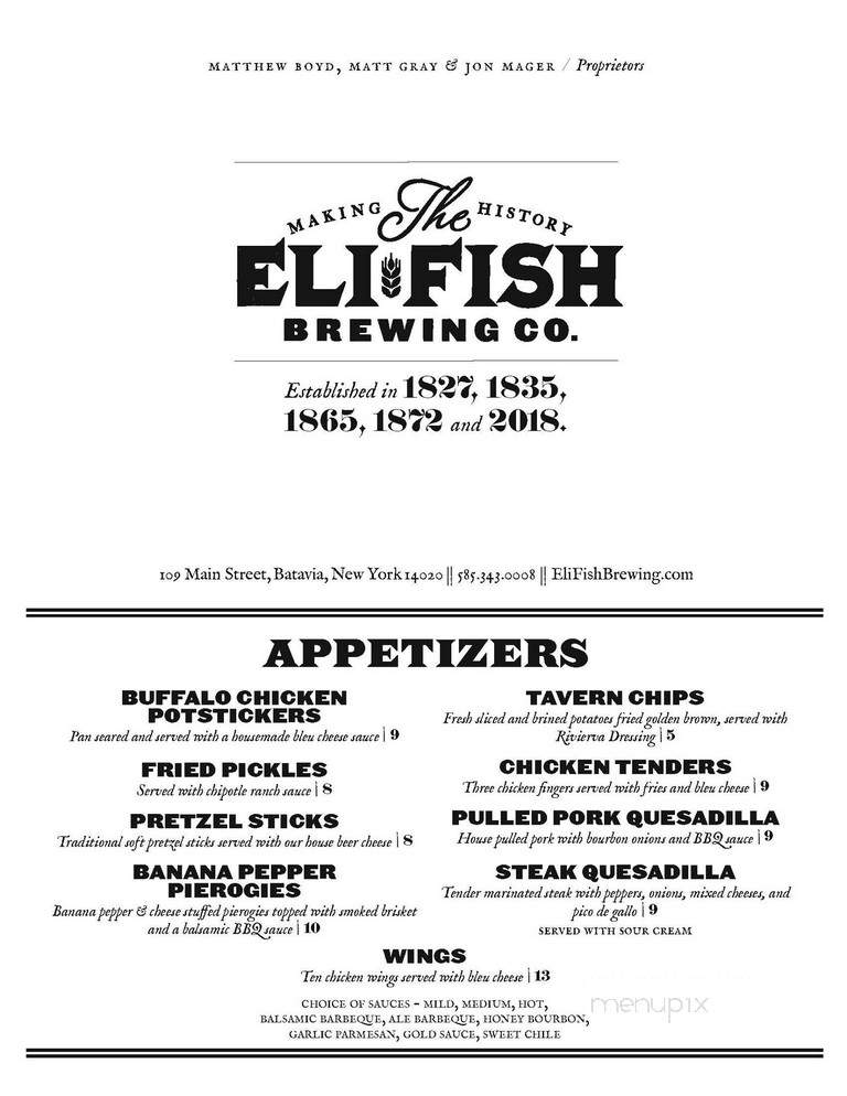 Eli Fish Brewing Company - Batavia, NY