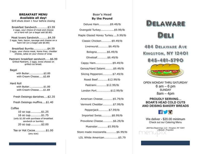 Delaware Deli - Kingston, NY