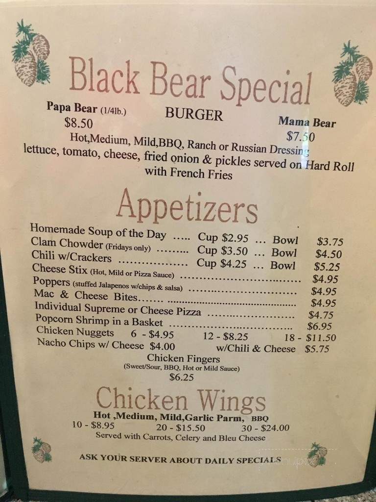 Black Bear Restaurant - Pottersville, NY