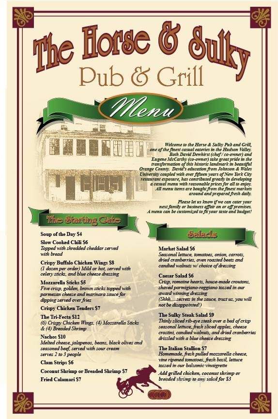 The Horse & Sulky Pub & Grill - Campbell Hall, NY