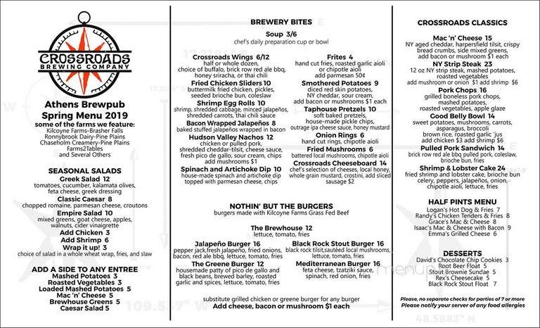 Crossroads Brewing Company - Athens, NY