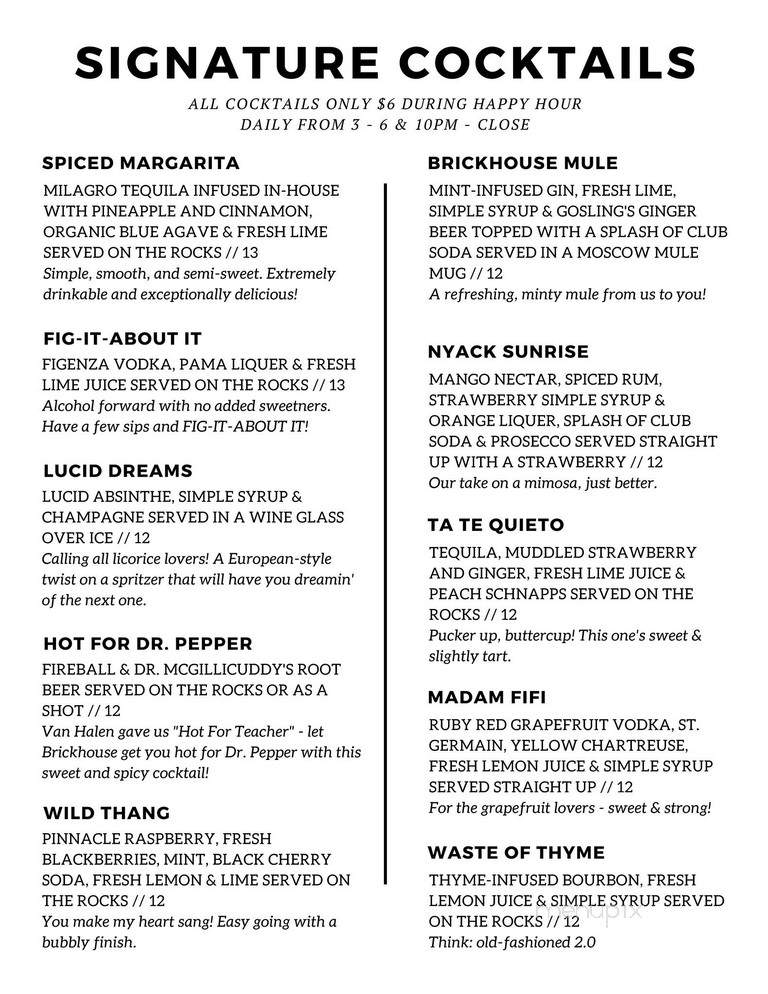 Brickhouse Food & Drink - Nyack, NY