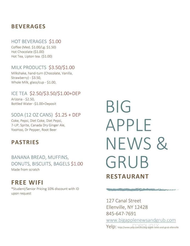 Big Apple News & Grub - Ellenville, NY