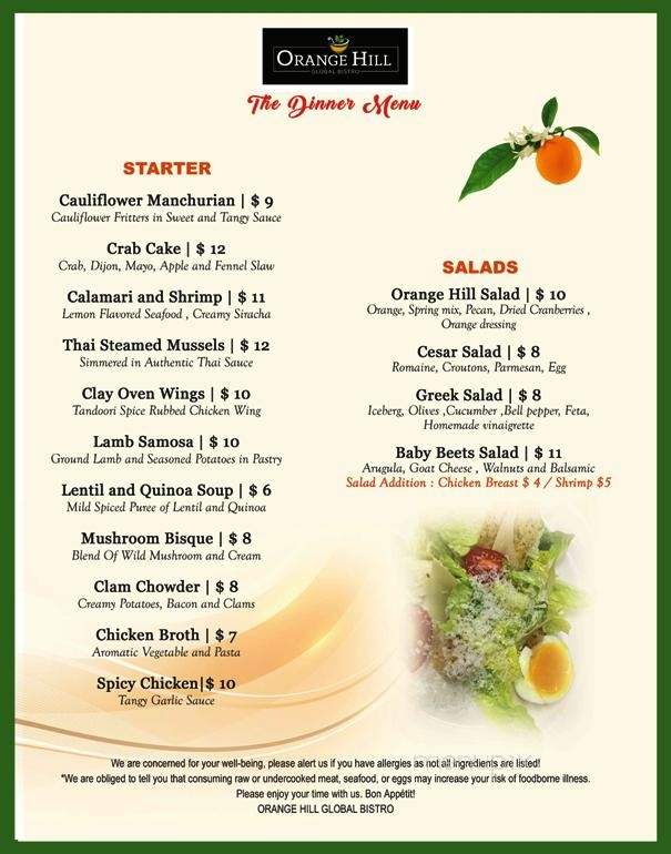 Orange Hill Global Bistro - Newburgh, NY