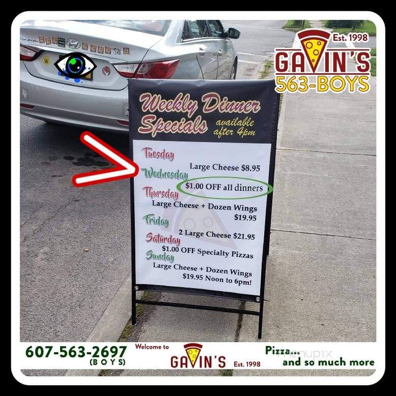 Gavin's Pizzeria & Steakhouse - Sidney, NY