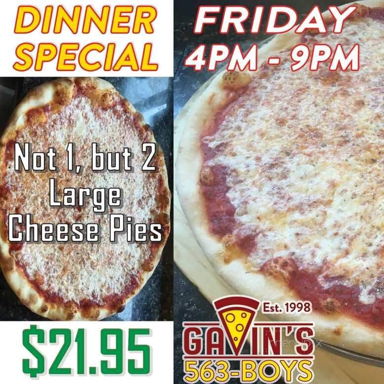 Gavin's Pizzeria & Steakhouse - Sidney, NY