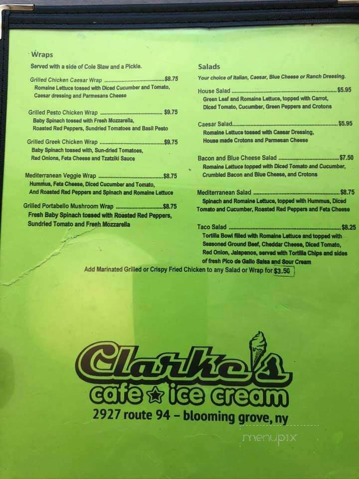 Clarke's Cafe & Ice Cream - Blooming Grove, NY