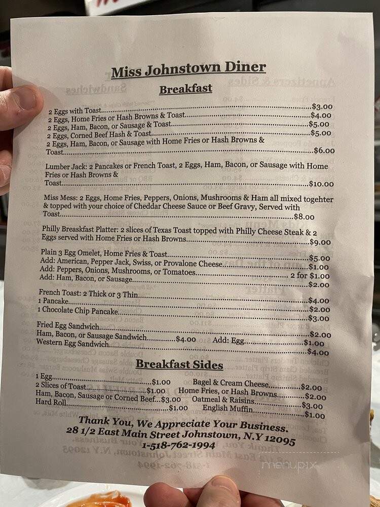 Miss Johnstown Diner - Johnstown, NY