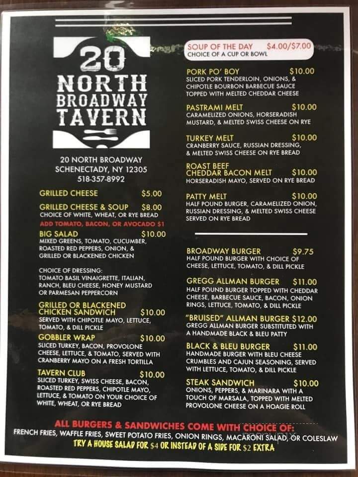 20 North Broadway Tavern - Schenectady, NY