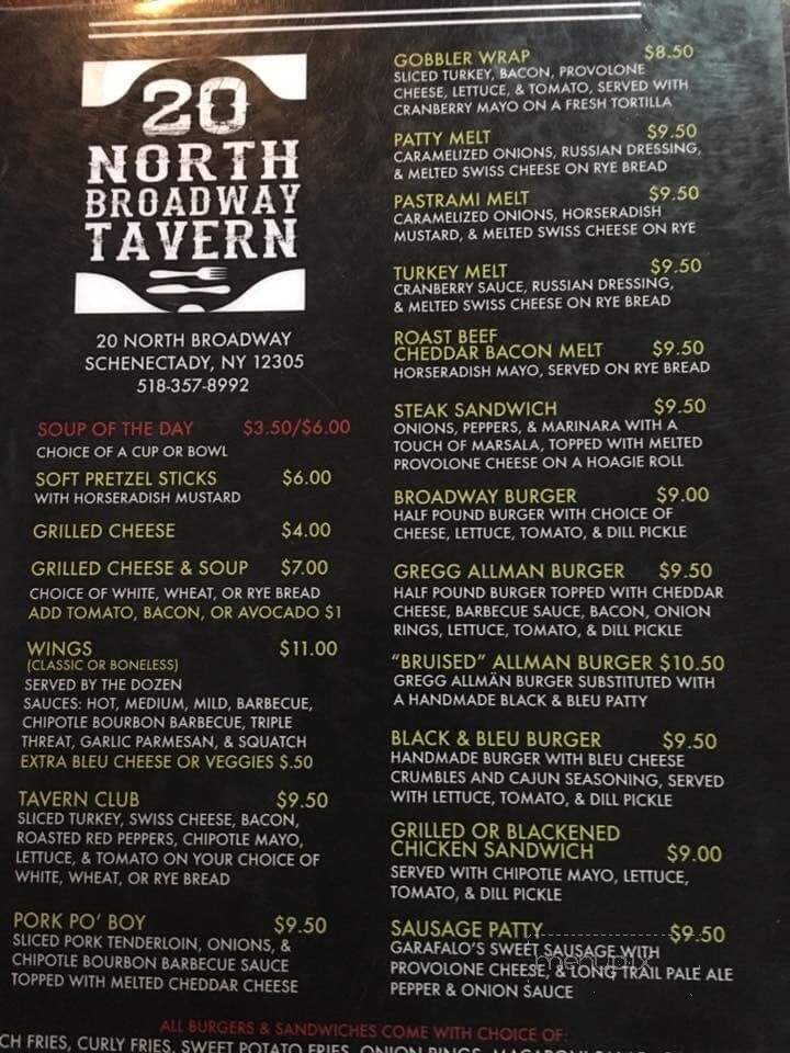 20 North Broadway Tavern - Schenectady, NY