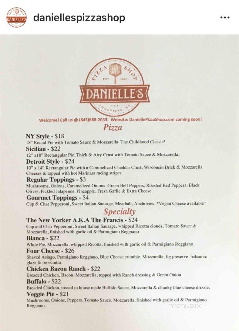 Danielle's Pizza Shop - Phoenicia, NY