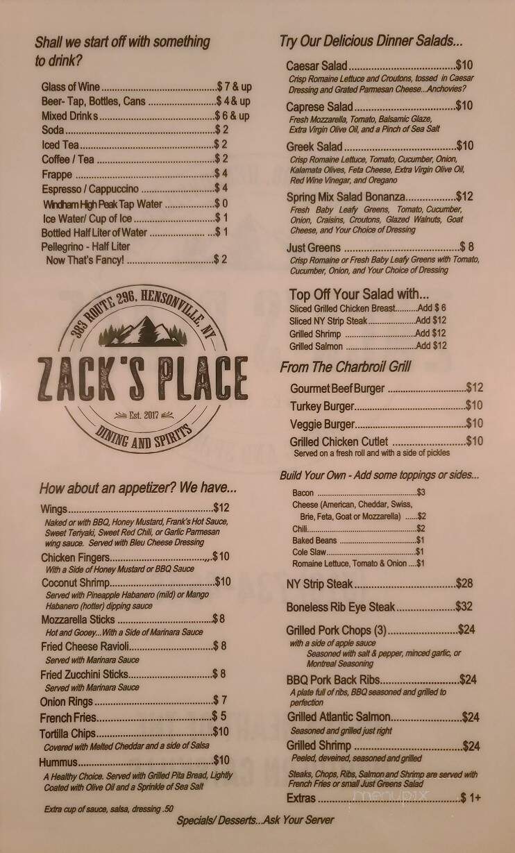 Zacks Place - Hensonville, NY