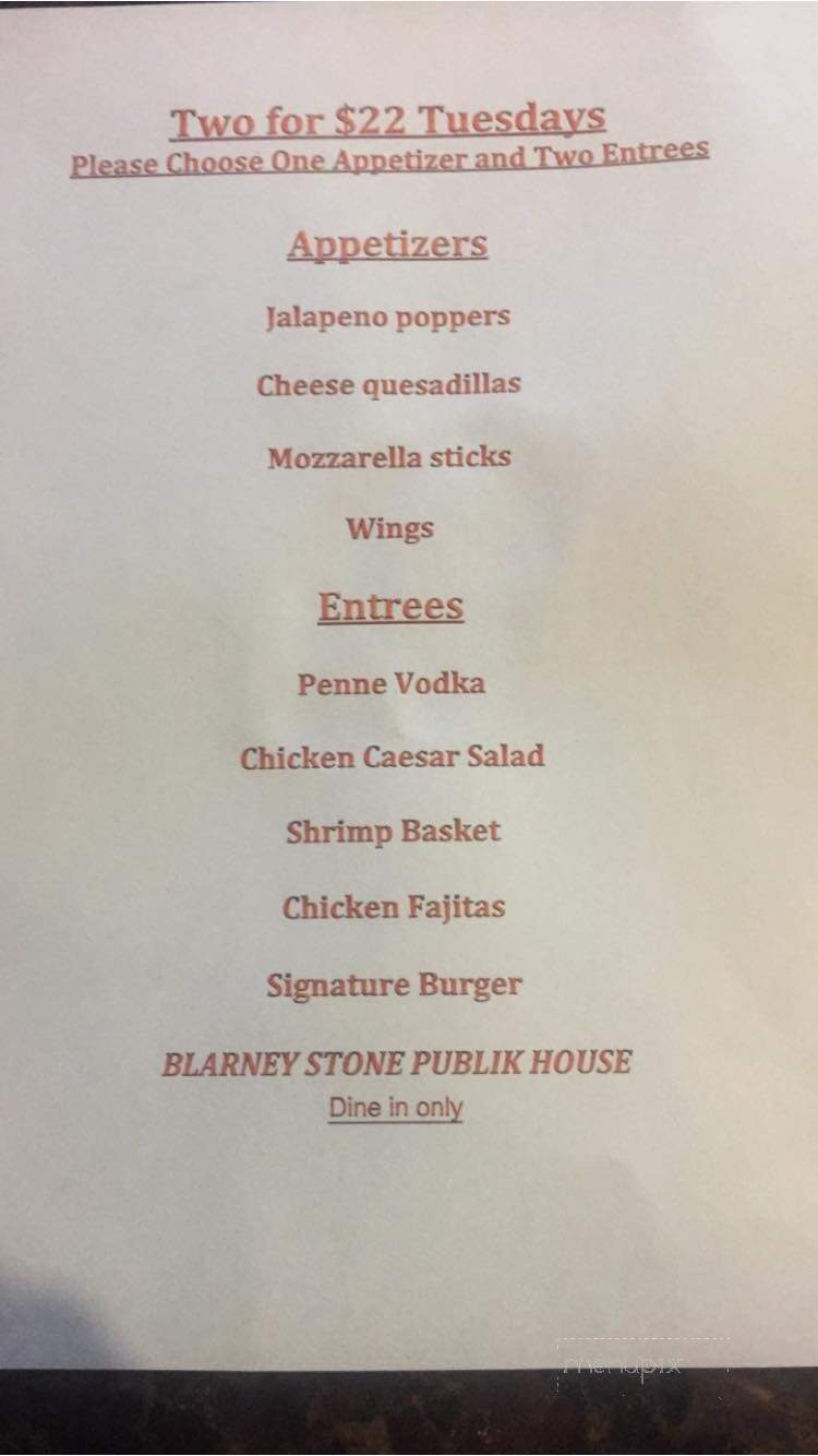 Blarney Stone Publik House - Thiells, NY