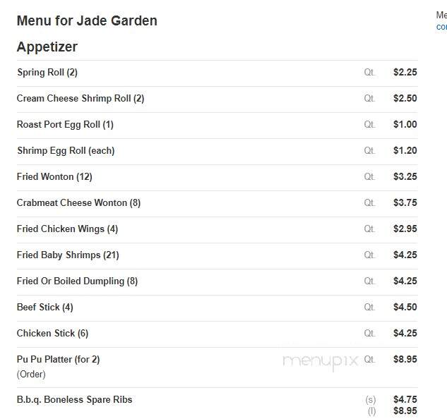 Jade Garden - Washingtonville, NY