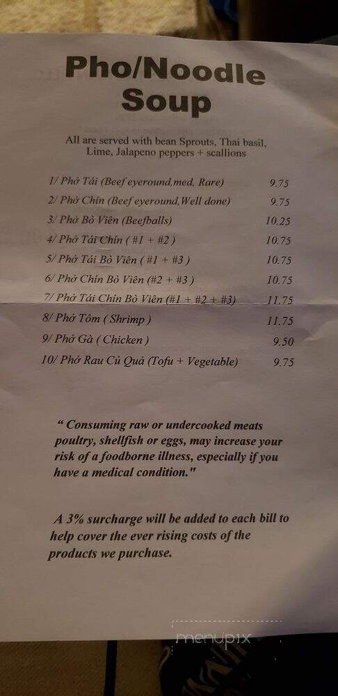 Pho Vietnam Restaurant - Huntingdon, PA