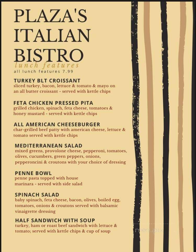 Plaza's Italian Bistro - Gloversville, NY