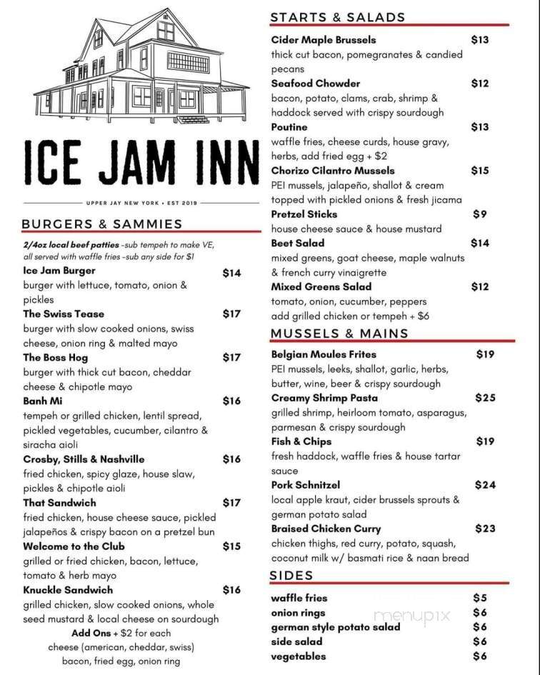 Ice Jam Inn - Upper Jay, NY