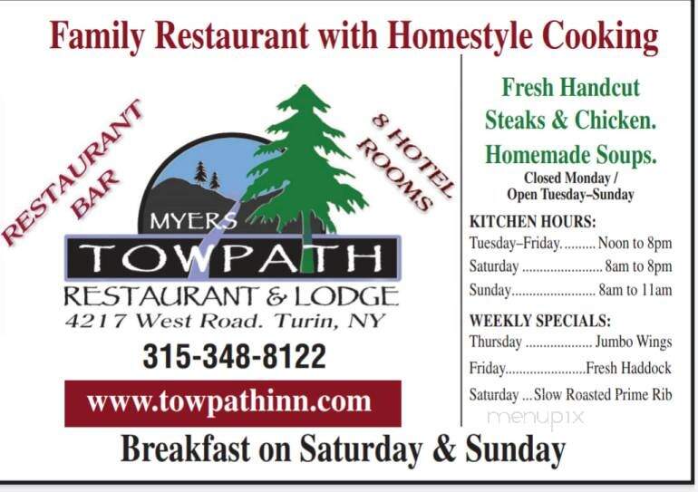 Towpath Restaurant & Lodge - Turin, NY