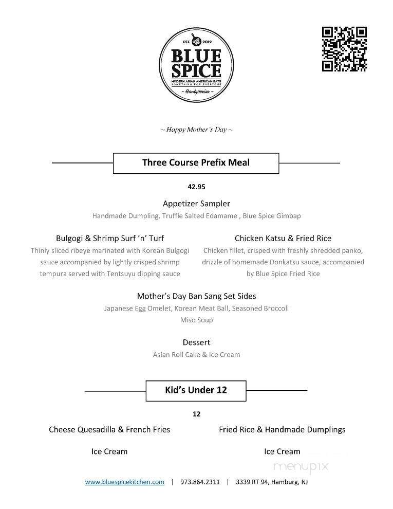 Blue Spice Kitchen - Hamburg, NJ