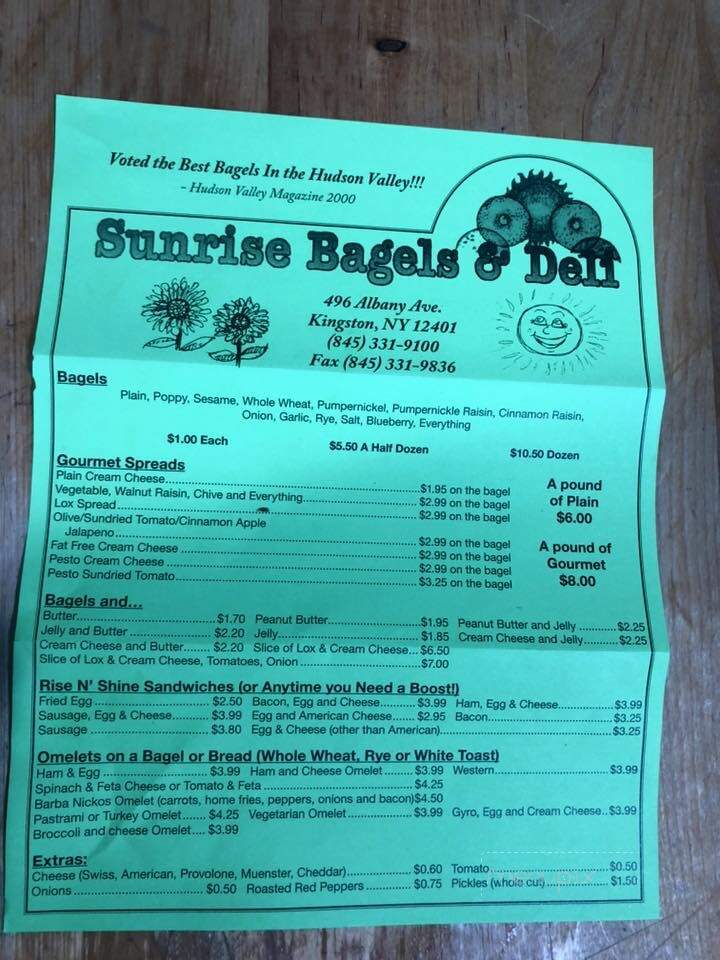 Sunrise Bagel & Deli - Kingston, NY