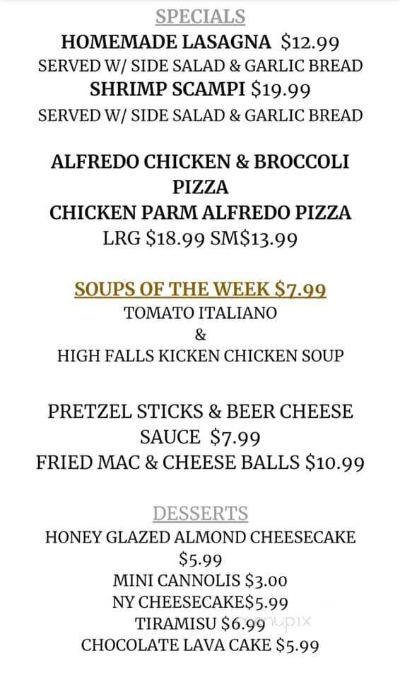 High Falls Pizzeria & Tap House - Philmont, NY