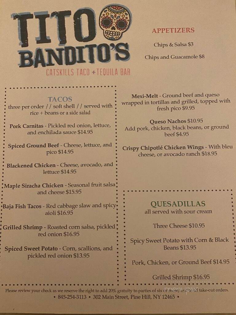 Tito Bandito's - Pine Hill, NY