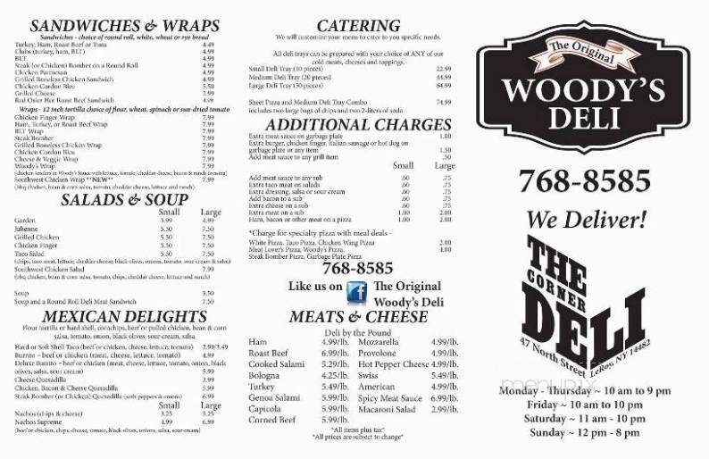 Woody's Deli - Le Roy, NY