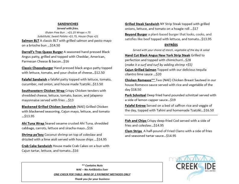 Creekside Bar And Bistro - Rosendale, NY