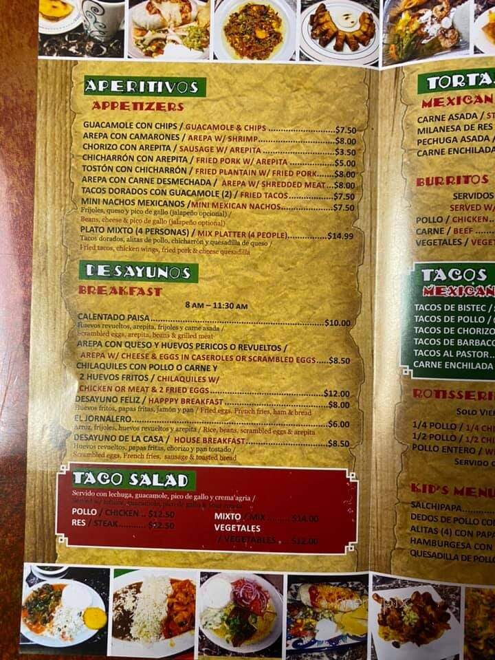 El Rincon Colombiano - Parsippany, NJ